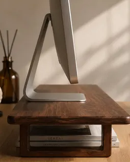 Monitor riser with cable slots similar product reference 1
