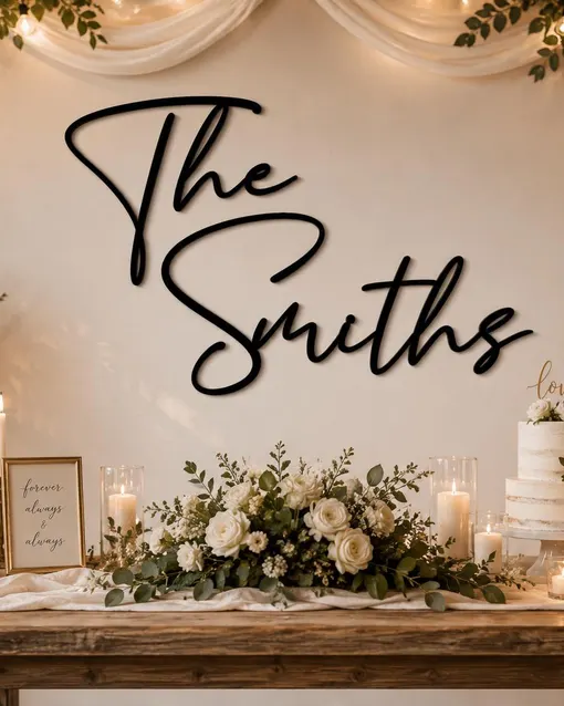 Custom family name wall sign similar product reference 1