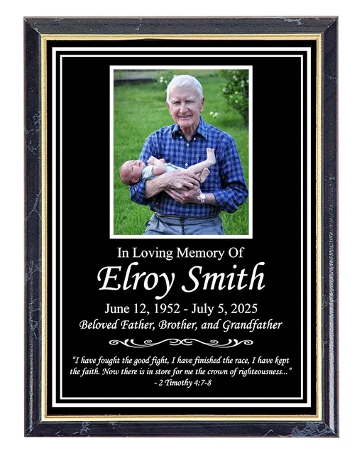 Memorial photo plaque similar product reference 1
